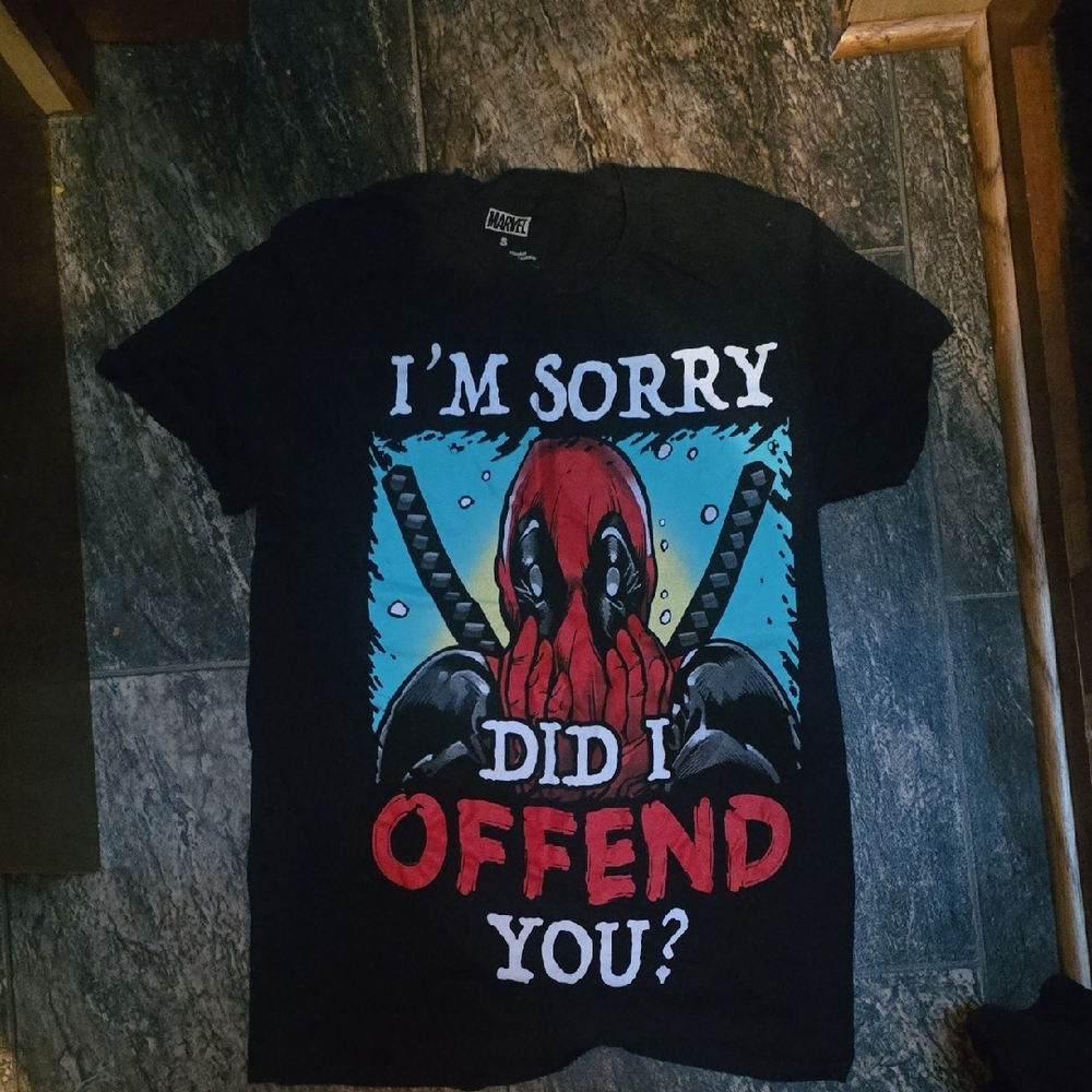 Deadpol Black Graphic T-Shirt
